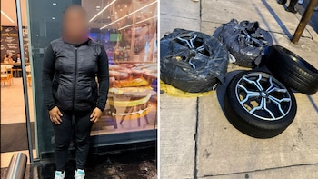 Quizo vender las ruedas de un auto de alta gama robado en Marketplace: la detuvieron in fraganti