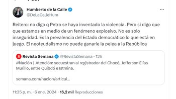 Humberto de la Calle dice
