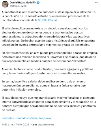 Ministro Daniel Rojas habló del