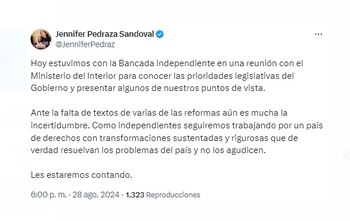 Jennifer Pedraza, al igual que