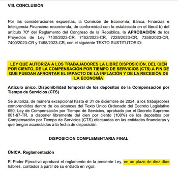 Dictamen de la CTS aprobado