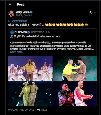 Vicky Dávila también destacó el