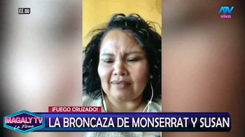 Monserrat Seminario rompe su silencio y responsabiliza a Susan Villanueva del fin de su relación con Melcochita. Captura: Magaly TV La Firme.
