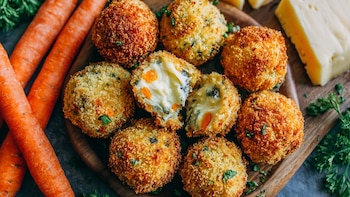 Snacks energéticos de pastel de