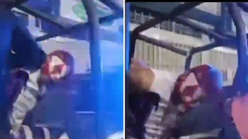 Encapuchados simularon la detención de