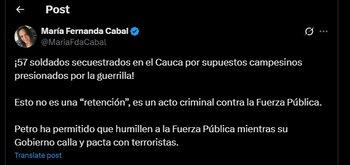 María Fernanda Cabal también hizo