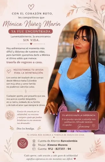 Su familia pide ayuda para pagar los gastos de repatriación del cuerpo - crédito Familia Núñez