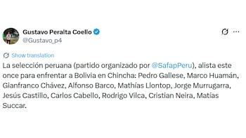 La posible alineación de Perú