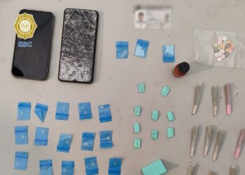 Drogas confiscadas en el EDC
Foto:SSCCDMX