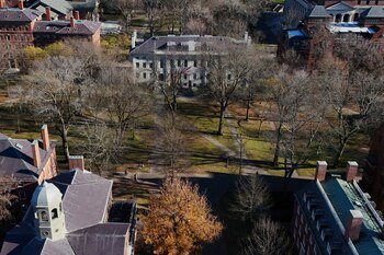 Harvard University sits as leaders