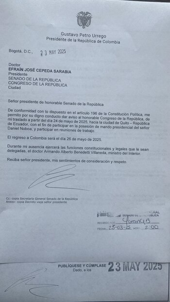 Esta es la carta que