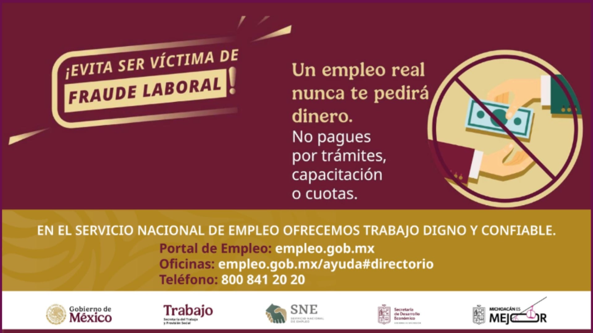 Los estafadores prometen sueldos altos y trámites rápidos, pero buscan robar dinero y datos personales