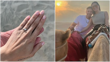 Los enamorados compartieron en romántico