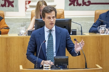 El portavoz de Vox en el Parlamento de La Rioja, Ángel Alda, en una imagen de archivo. (EFE / Raquel Manzanares)