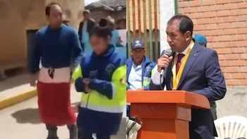 Áncash: alcalde de Ucos fue obligado a vestir una pollera por incumplir promesas de campaña