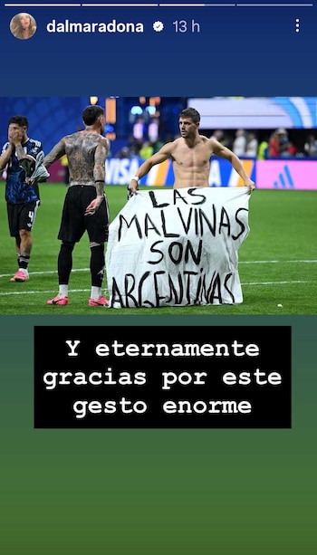 Dalma Maradona subió posteos sobre la Final del Mundial y le dedicó palabras a Messi