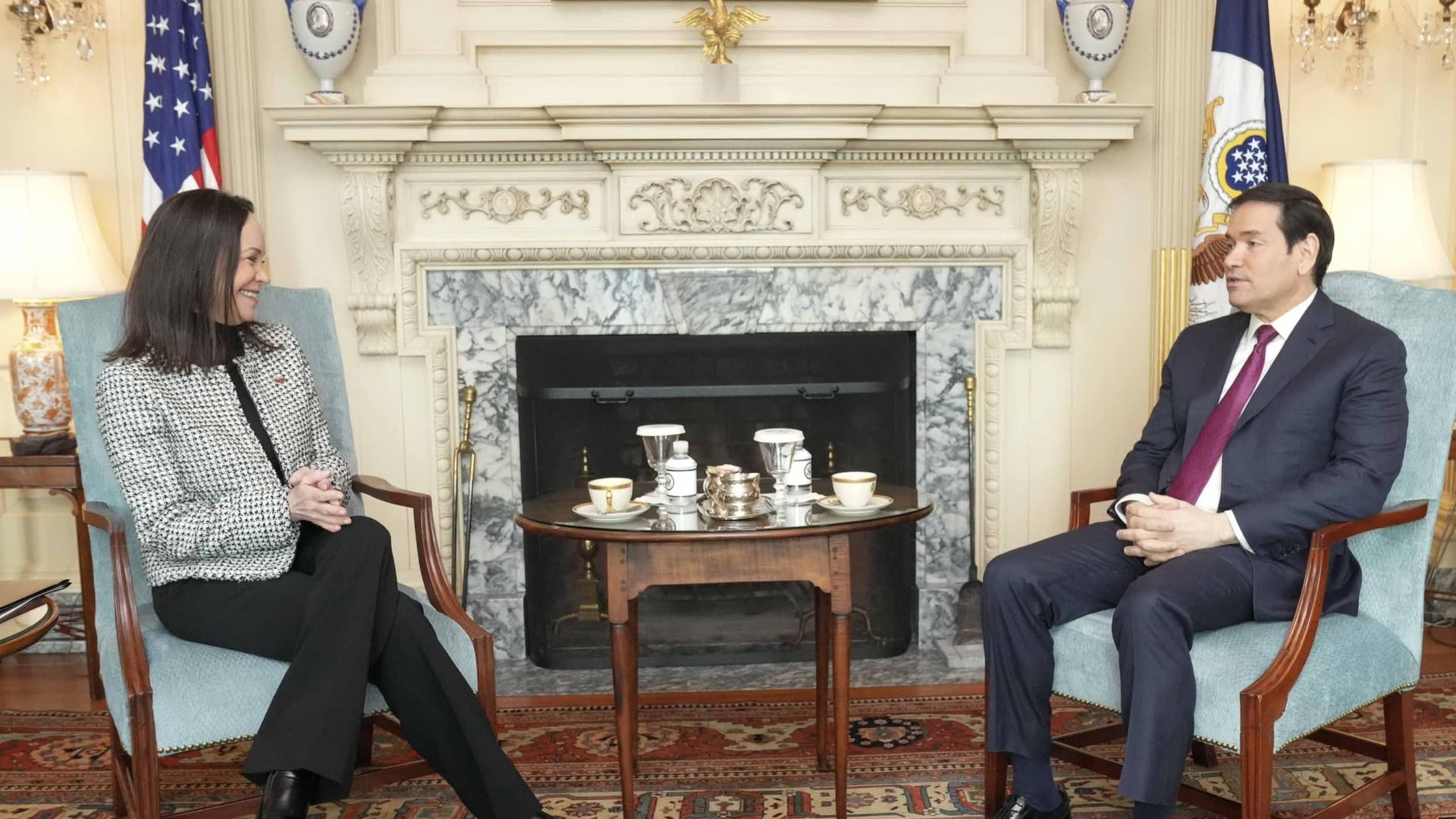 María Corina Machado y Marco Rubio conversaron sobre la situación en Venezuela (@MariaCorinaYA)