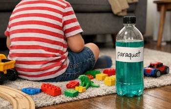 La mayoría de intoxicaciones pediátricas por paraquat ocurrieron de forma accidental debido al almacenamiento inseguro o acceso libre al herbicida tóxico. (Imagen ilustrativa Infobae)