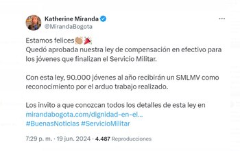 La congresista Katherine Miranda destacó