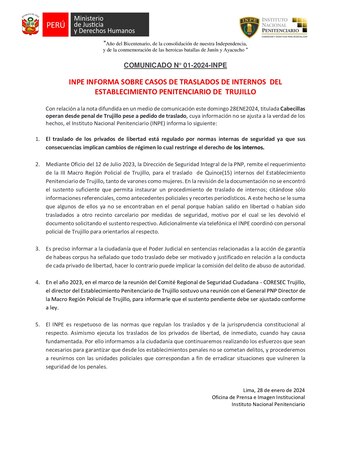 Comunicado del INPE