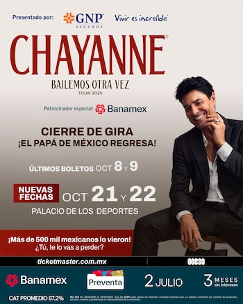 Cartel oficial. (Ocesa)