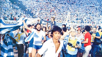 El festejo de los hinchas