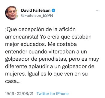 Con este tweet, Faitelson dejó