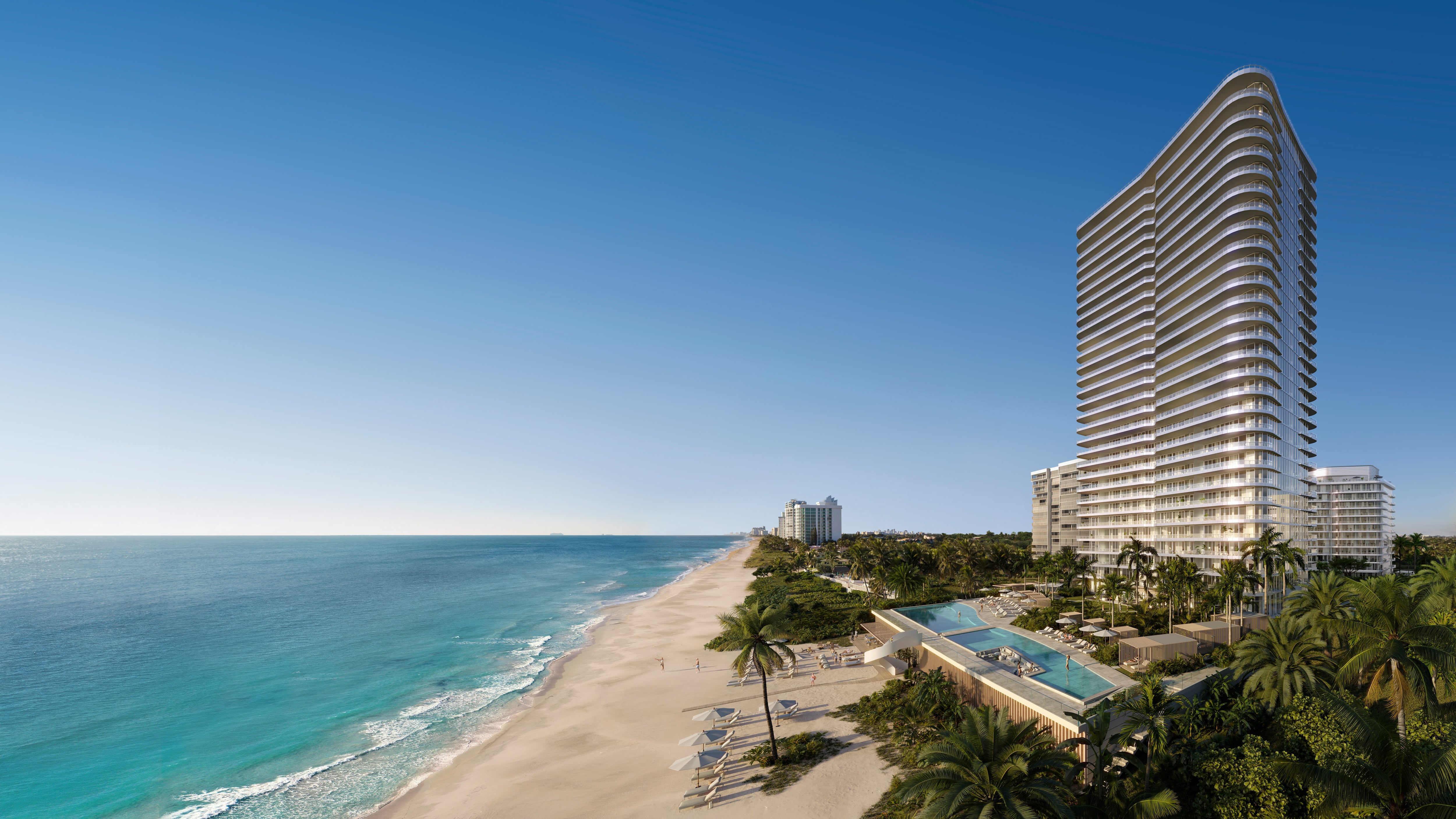The Ritz Carlton Residences Pompano Beach representa una de las alternativas más exclusivas para diversificar capital en propiedades frente al mar en la Florida (Growie)