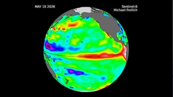 Satélite de la NASA detecta crecida de agua cálida cerca a la costa de Perú que anticipa llegada de El Niño