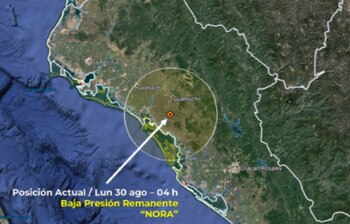 Nora ya se dispersó y