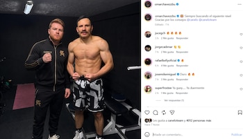 Omar Chávez presumió encuentro con Canelo (IG/ @omarchavezzbu)