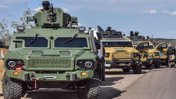 Vehículos blindados “Ocelotl” de la