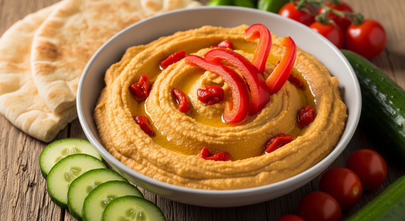 El hummus funciona como una opción apta para acompañar zanahoria, apio, pepino o morrón (Imagen Ilustrativa Infobae)