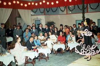 Jackie Kennedy en la Feria de Abril de 1966. (THE GROSBY GROUP).