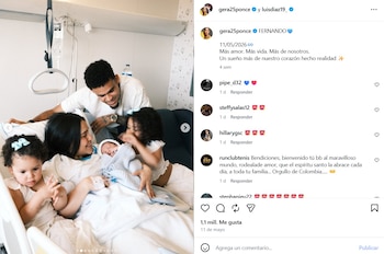 Así ha crecido la familia de Luis Díaz y Geraldine - crédito @gera25ponce/IG