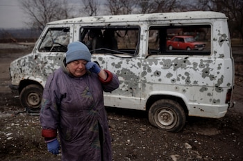 Local woman Nina Babina, 63,