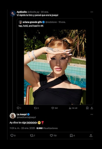 La respuesta de la artista