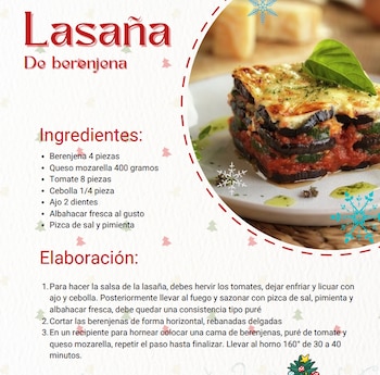 La lasaña de berenjena gana