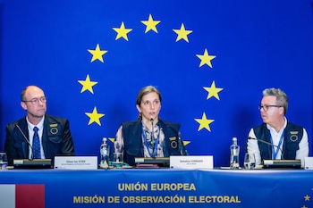 Annalisa Corrado, jefa de la misión de observación electoral de la Unión Europea en Perú. (Foto: MouePeru2026)