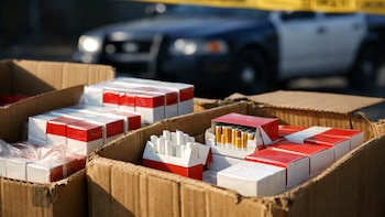 Huida, abandono y decomiso: Policía dominicana incauta 580 mil cigarrillos de contrabando tras persecución