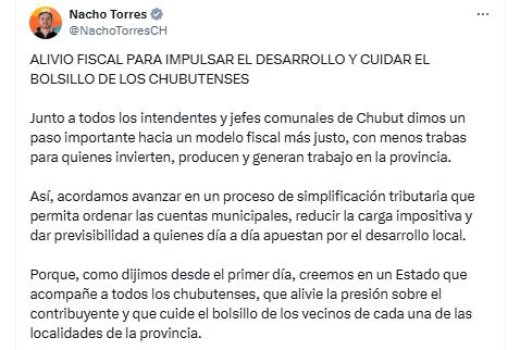 Tuit de Ignacio Torres