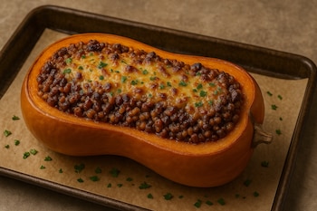 El zapallo anco relleno sorprende