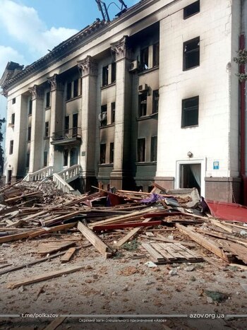 Vista general de los restos