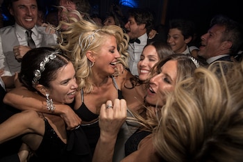 Barby Franco, Barbie Simons y Julieta Novarro festejan con Pampita