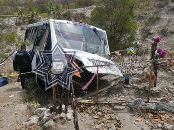 Volcadura de camión en Puebla