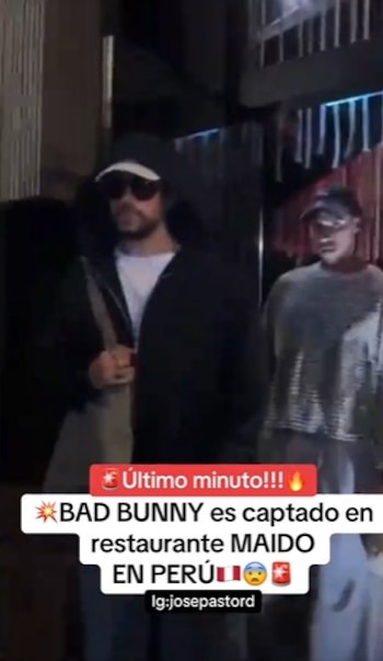 Bad Bunny visitó Maido durante
