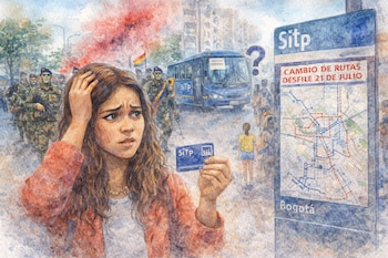TransMilenio aplicará desvíos y ajustes operacionales el 20 de julio de 2026 por el desfile militar del Día de la Independencia de Colombia en el sur de Bogotá - crédito Imagen Ilustrativa Infobae