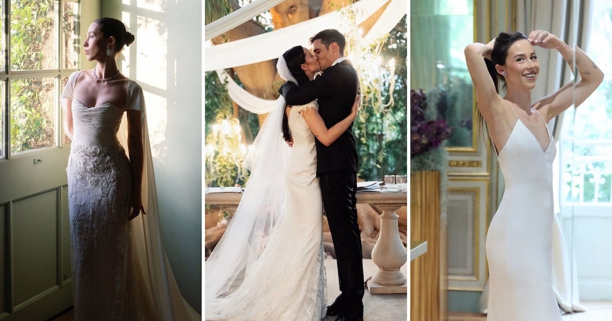 Aurora Ramazzotti, hija de Eros: los 3 vestidos de novia que redefinieron la moda nupcial en Sicilia