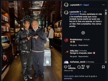 Jaden Smith y Jackie Chan posaron juntos para celebrar el cumpleaños número 72 del actor chino. (Instagram)