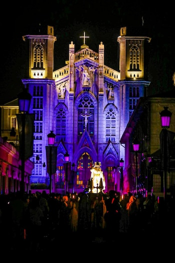La parroquia El Calvario consolida su rol central como epicentro de las actividades religiosas en San Salvador durante Pascua y Semana Santa. (Foto cortesía Secretaría de Prensa)